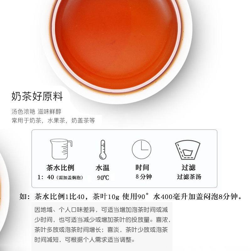 奶茶店專用CTC紅茶散裝茶葉錫蘭紅茶風味紅茶粉檸檬紅茶港式珍珠