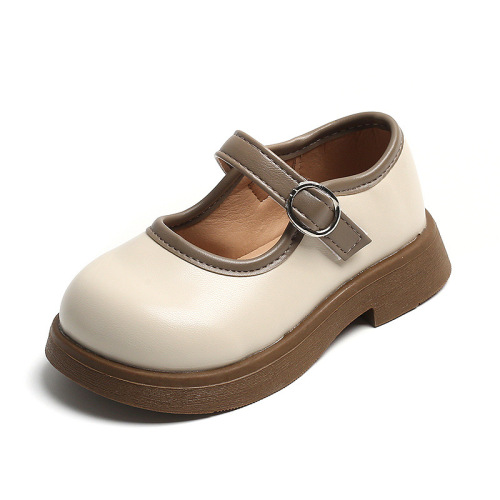 Korean style round toe sweet girls princess shoes, versatile children's small leather shoes, college style single shoes, little girls' shoes for sale on behalf of