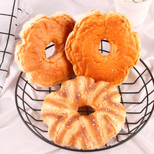 跨境爆款仿真面包摆饰创意假甜甜圈面包摄影道具欧式家居摆件批发