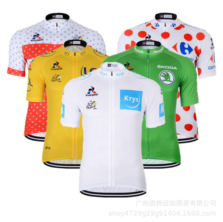 Cross-border Summer Tour de France edition bicycle mountain bike men's and women's cycling clothes suit short sleeve outdoor clothes wholesale