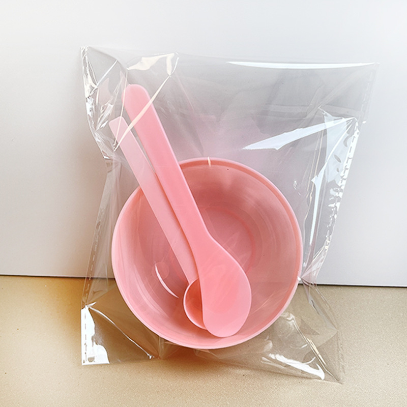 Wholesale DIY beauty mask bowl three-piece set tools spa mask bowl mixing film stirring rod spoon stand packaging suit