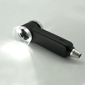 3-Color Flashlight USB Rechargeable Jade Identification Handheld Magnifying Glass Uv Purple Light 30 Times Ultraviolet