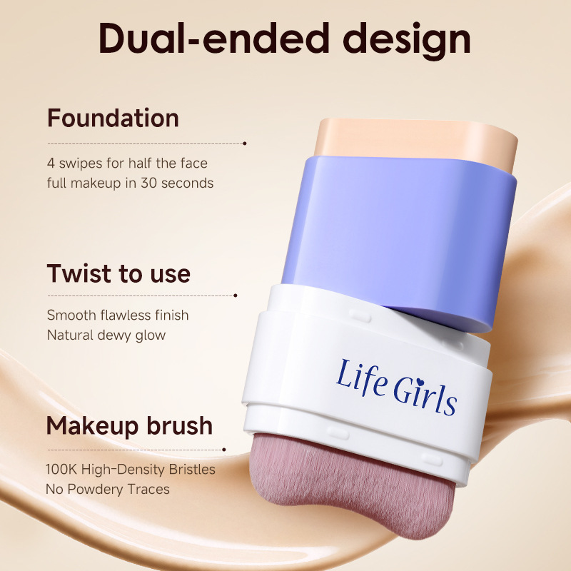 Life Girls Softmatte Foundation Stick concealer base para dos cabezas comercio exterior transfronterizo