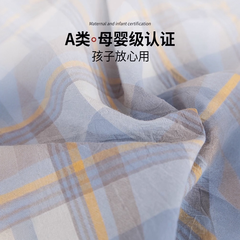 Sombrilla de cama de algodón de verano pieza individual 100 algodón dormitorio de estudiantes cubierta protectora de colchón todo incluido cubierta de cama individual 3