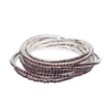 10 violet drill bracelet (silver plating)