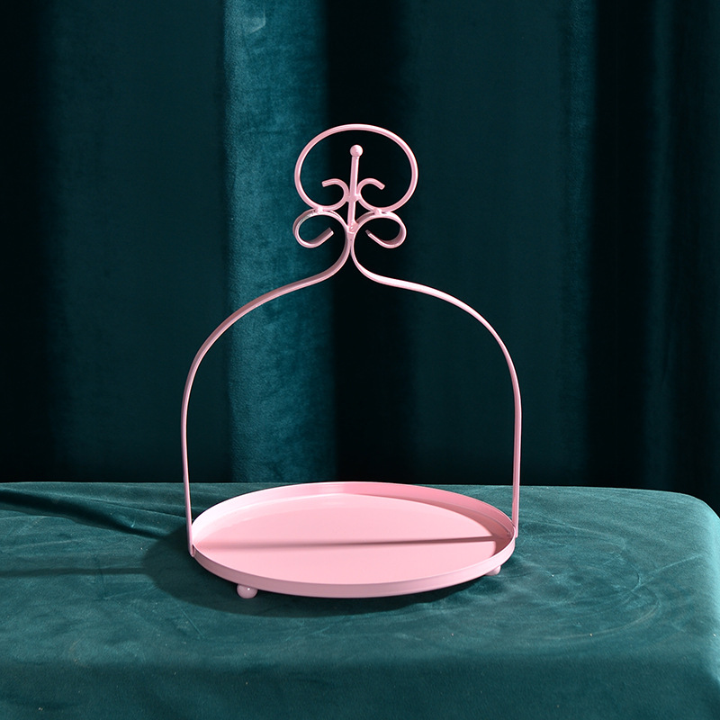Decoración de mesa de postre comida fría descanso de té decoración de la Mesa bandeja de la Mesa soporte de exhibición jaula de pájaros de hierro té de la tarde Merienda soporte de la torta image 20