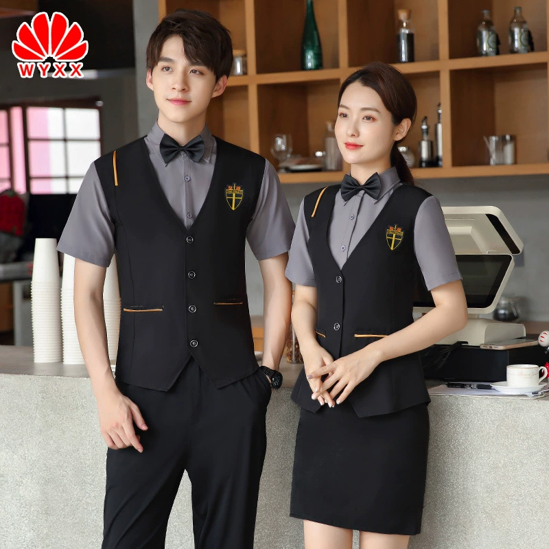Фабрика Прямая гостиница стойка регистрации профессиональный костюм Кейтеринг Ресторан ресторан официант салон красоты техник Рабочая одежда