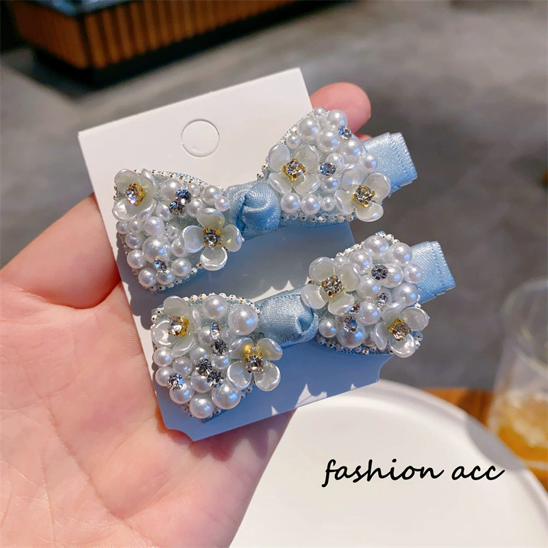 Заколка с бантом, челки, шпильки, украшение для волос, с diamonds, стиль высокого качества, стиль лёгкой роскоши