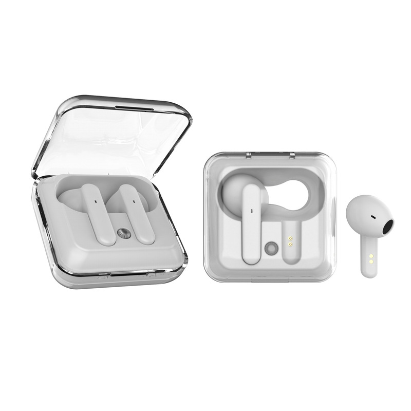 New TWS creative design transparent cover Bluetooth sports game ultra-long endurance wireless headset