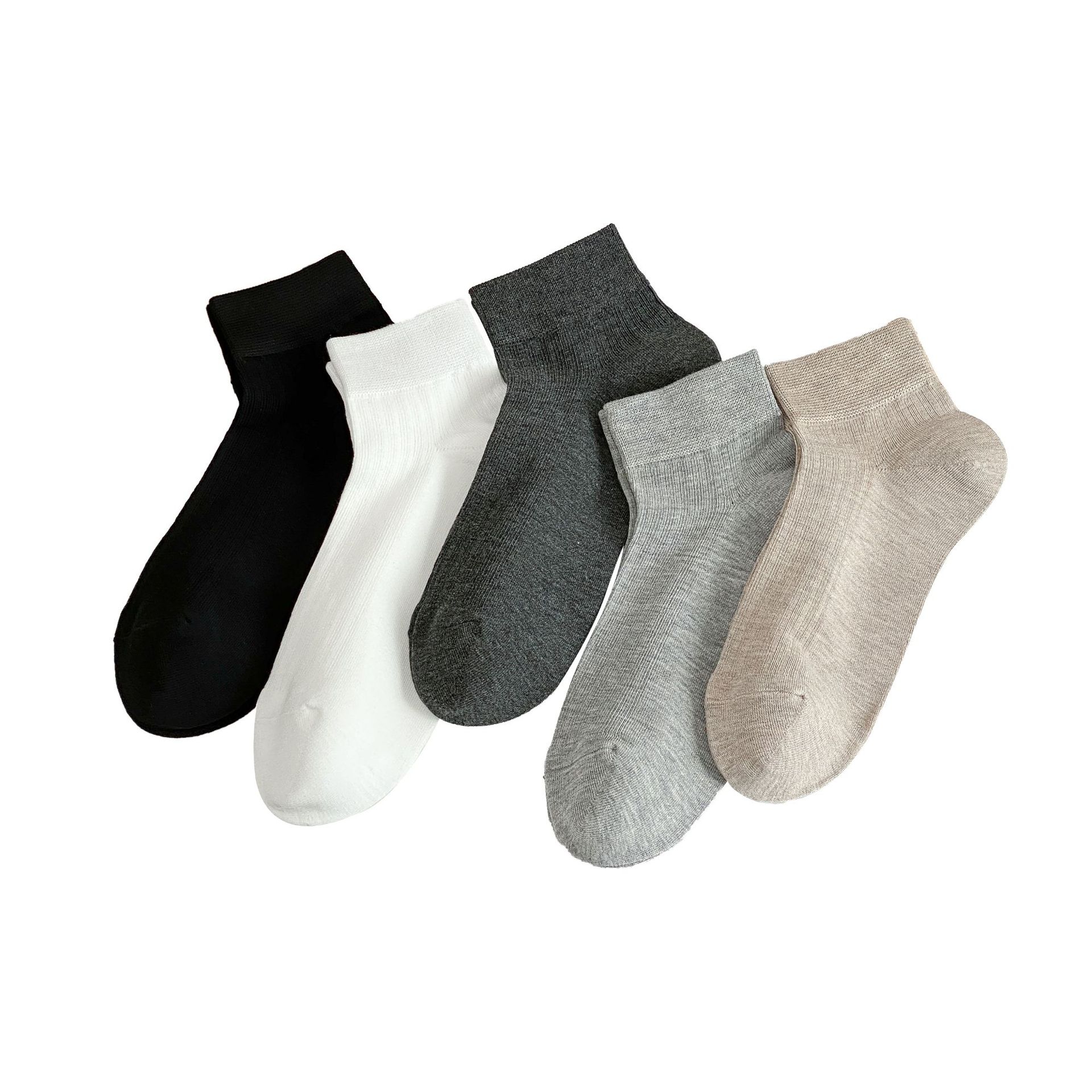 Calcetines para hombres de verano delgados calcetines de algodón sólido primavera y verano absorción de sudor antiolor calcetines respirables calcetines deportivos para hombres