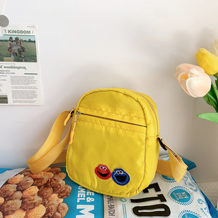 New Fashion Nylon Small Cloth Bag Trendy Women's Casual Mobile Phone Bag Student Small Backpack Change Shoulder Crossbody Cloth Bag
