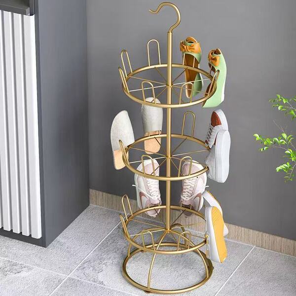Household shoe drying artifact rotating multi-layer floor-standing…
