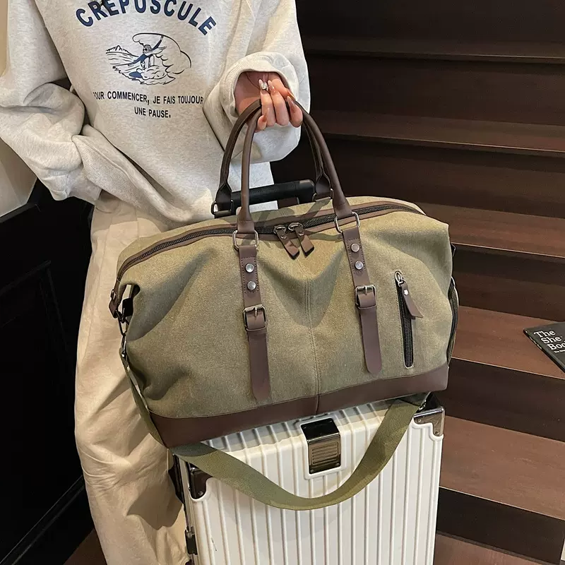 高颜值手提旅行包新款出差收纳行李袋大容量旅游带待产包健身包