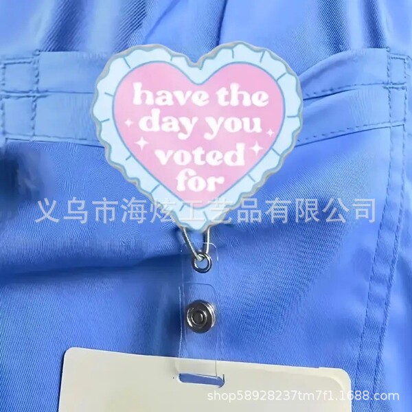 acrylic cartoon badge