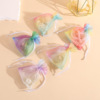 source factory customized Brilliant Colorful Organza bag colour organza Candy Bag Beam port Gradient Candy bags