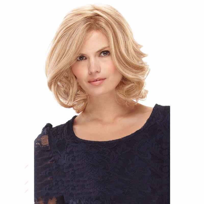 Perruque afro bouclée naturelle pour femmes noires - Cheveux synthétiques résistants à la chaleur avec bonnet intégral - Longueur mi-longue à longue_voghion.com