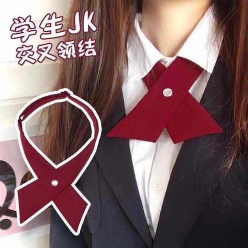 Thai-style school uniform tie with adjustable bow tie, JK girl decorative flower, forbidden girl version, school style
