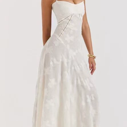 Европейский и американский стиль 2024 летний новый трансграничный женский мода тряпка с воротником темперамент вечернее платье