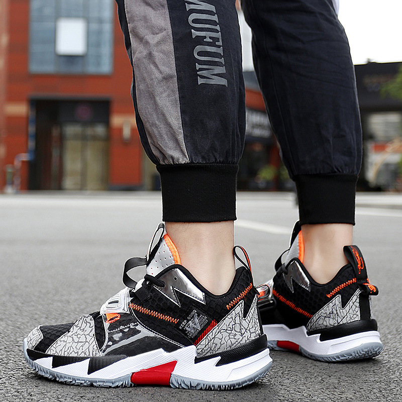 Student basketball shoes men's and women's shoes 10 spring 2021 new 12 boys breathable mesh sneaker 15 years old tide shoes
