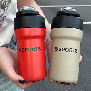 Mini coffee cup portable stainless steel portable double drink thermos cup fashion handy gift cup 3D printing logo