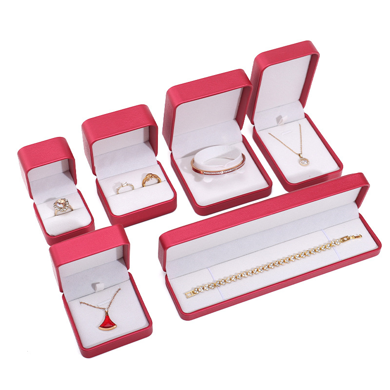 Caja de Cuero PU para Joyas para Embalaje de Joyería