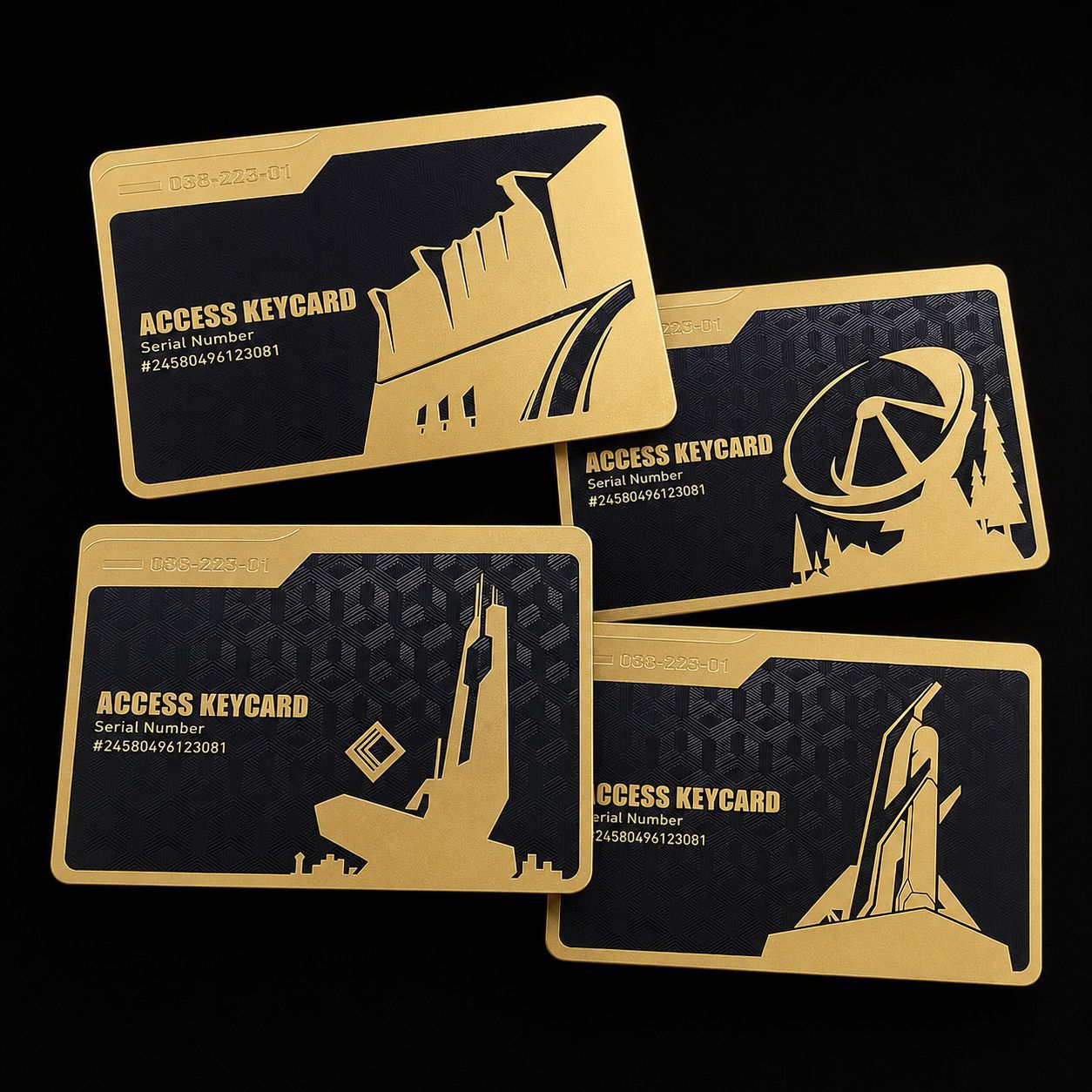 [Tarjeta de oro negro] tarjeta de llave de acción delta tarjeta de habitación NFC de metal completo tarjeta del presidente de la tarjeta de inicio de juegos periféricos