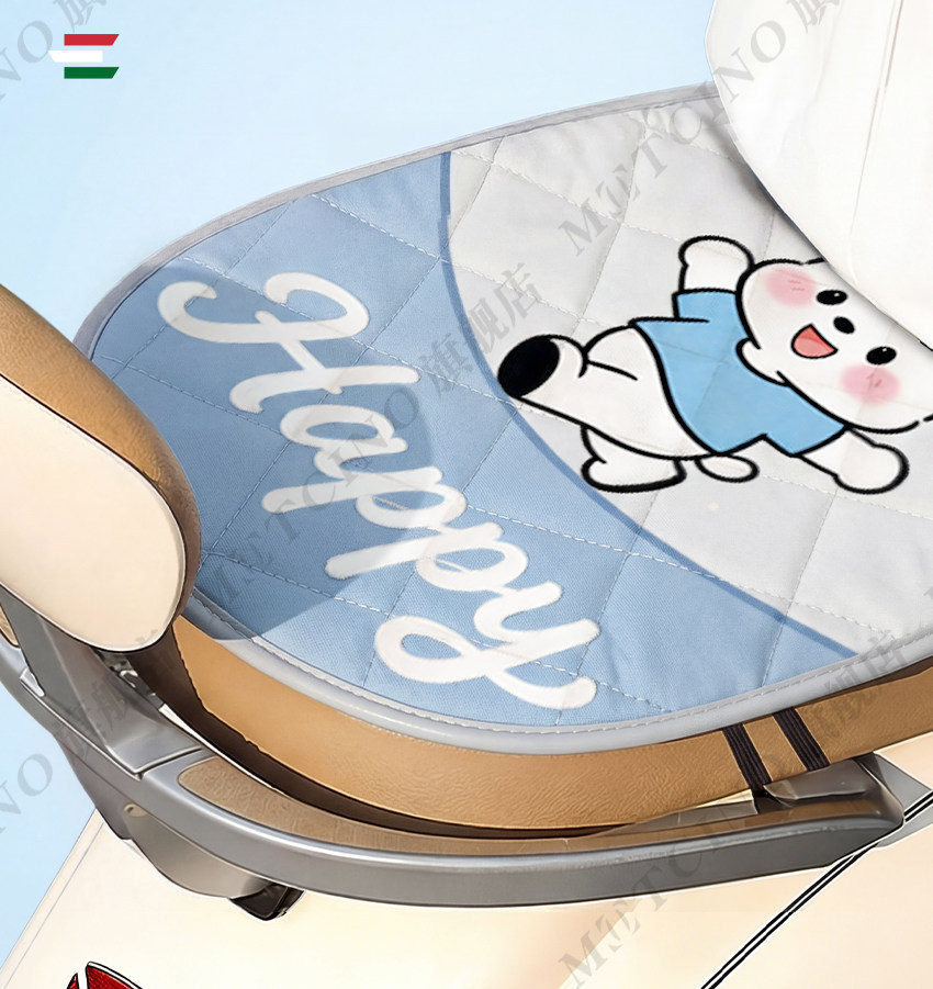 Electric Vehicle Seat Cushion, Electric Bike Seat Cover, Sun Protection, Heat Insulation, Waterproof, Thickened, Wear-Resistant, Universal for All Seasons, Large Seat Cover