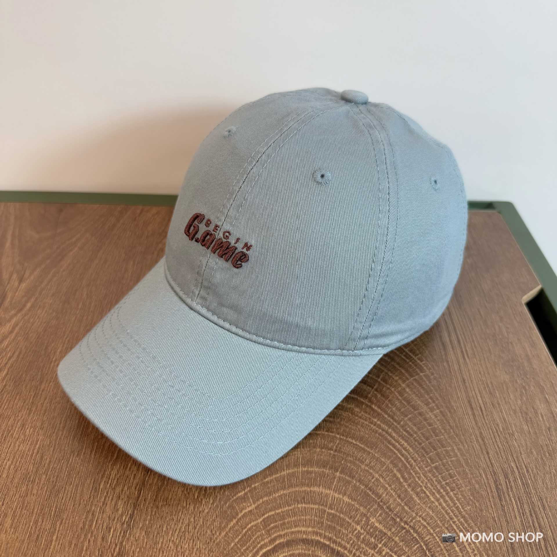 Nueva gorra de béisbol de algodón bordado GAME lavable con agua para hombres y mujeres de moda coreana versátil sombrero de boca de pato para mostrar la cara pequeña