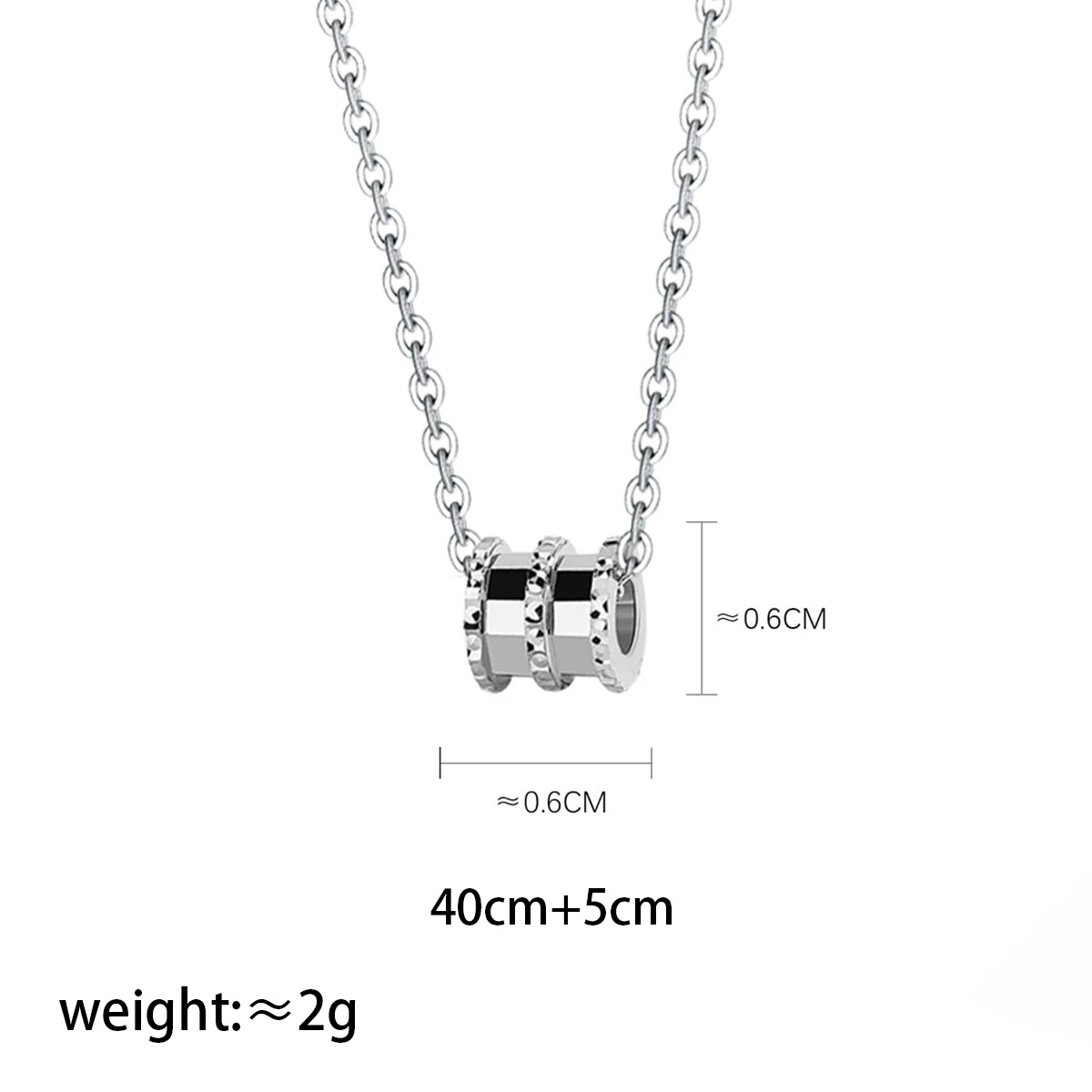 Collier en acier titane, léger et luxueux, à la taille fine et tendance, au design créatif, très populaire auprès des influenceuses._voghion.com