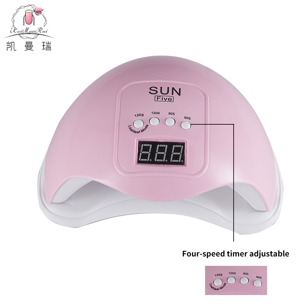 Lámpara de fototerapia UVLED para uñas SUNFive transfronteriza, de secado rápido, con cuatro velocidades inteligentes, para salón de uñas y curado de uñas.