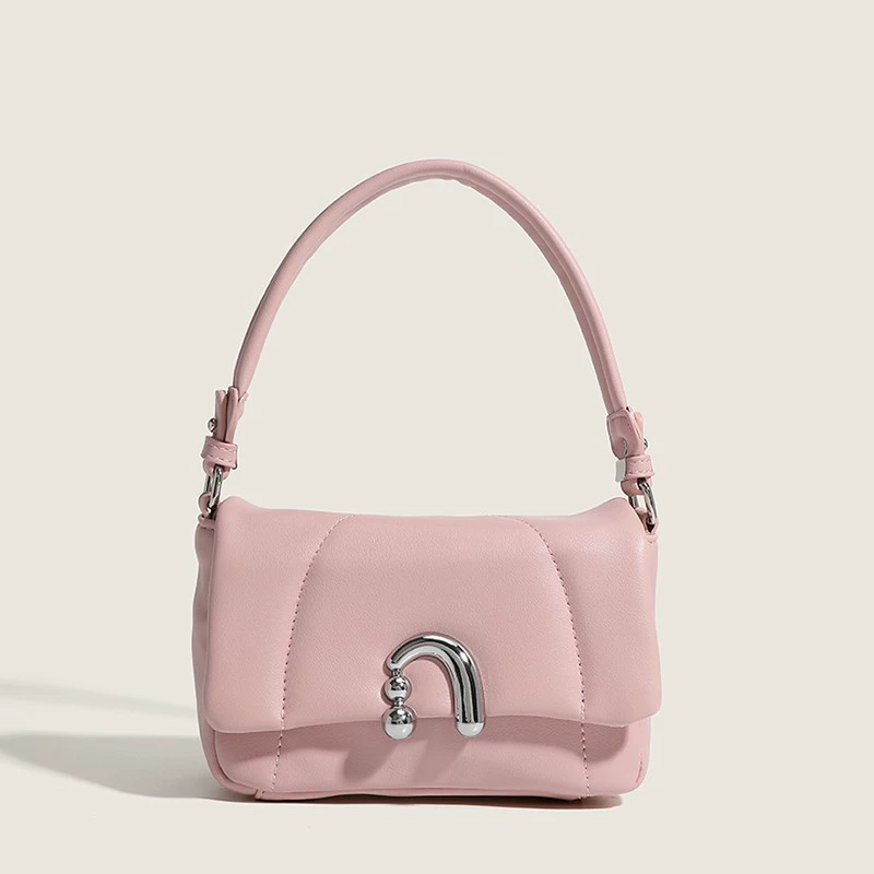 Underarm One-Shoulder Bag, Diamond Pattern Handheld Purse, Compact 18×8×12 cm