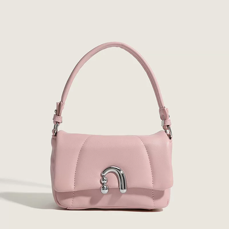 Underarm One-Shoulder Bag, Diamond Pattern Handheld Purse, Compact 18×8×12 cm