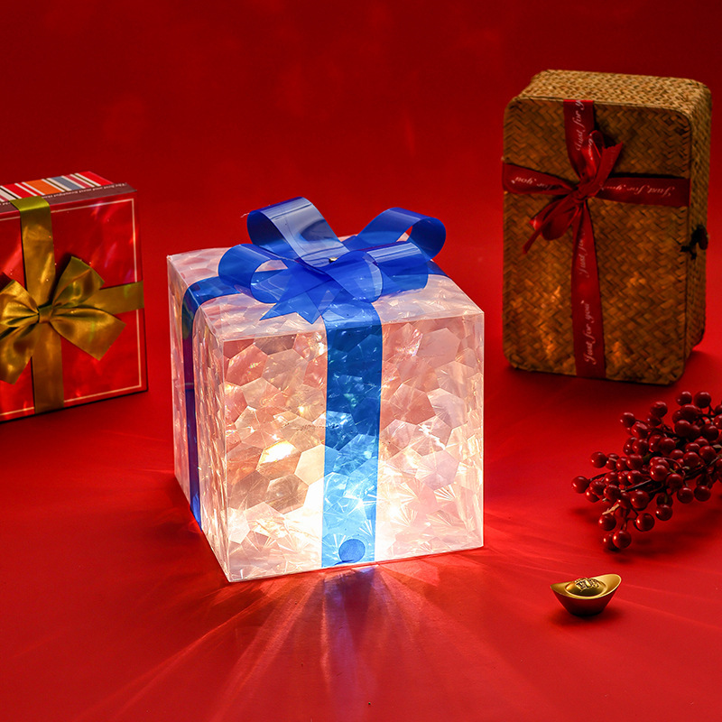 発光ギフトボックスクロスボーダークリスマス装飾レーザーギフトボックス|undefined