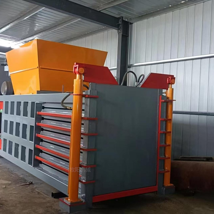 广东卧式废纸液压打包机全自动塑料液压打包机卧式稻壳液压打包机