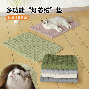 Pet nest four seasons universal pet mat Japanese corduroy wear-resistant non-slip kennel cat nest pet supplies wholesale