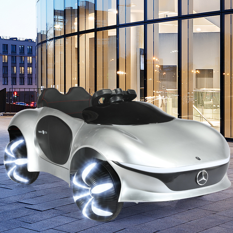 Nuevo coche eléctrico para niños, coche de cuatro ruedas con control remoto, puede ser un coche de juguete para niños y niñas de 1-3 a 5 años
