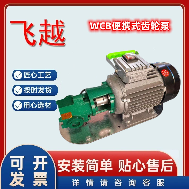 手提自吸抽油泵 WCB50单项小型润滑油齿轮泵 微型简便移动