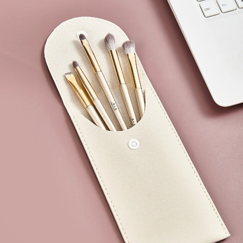 Cangzhou eye shadow cepillo conjunto de cepillo de maquillaje de cuchilla cepillo de línea de ojos cepillo de detalle de sombra de nariz cepillo 5 herramientas de maquillaje mayorista
