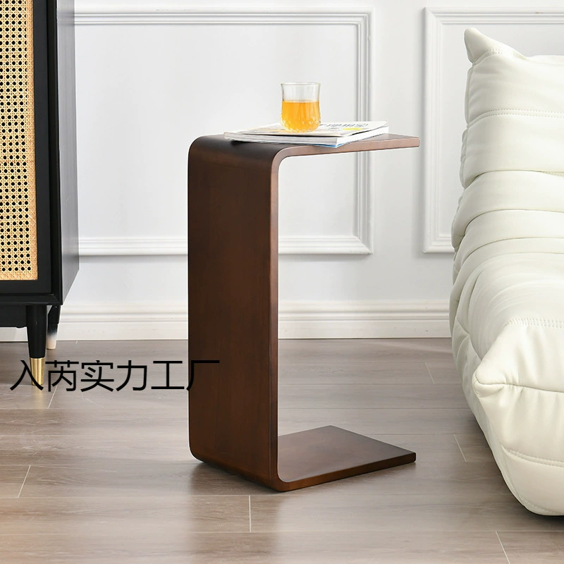 Оптовая продажа, подвижная кровать для балкона из цельного дерева, журнальный столик, диван, приставной столик, C-образный U-образный приставной столик, боковой шкаф, угловой столик, простая гостиная, спальня