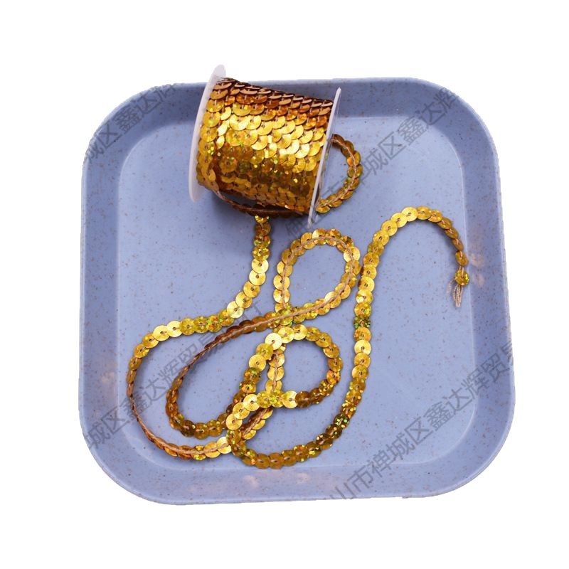 1 cuentas de escenario de encaje de metros de longitud de suministros de eje multicolor de sequinilla 4 nuevos accesorios hechos a mano