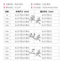 YA8Oled格栅灯单双头筒射灯长方形网格吊顶嵌入式家用商用店铺斗