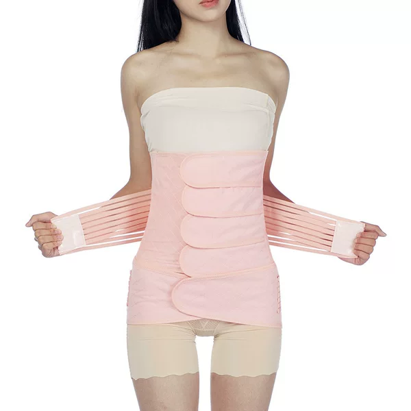 Postpartum Abdominal Belt for Waist Compression, Suitable for Postpartum Recovery, Cesarean Section, and Natural Birth, with Elastic 4-Panel Breathable Restraint Belt