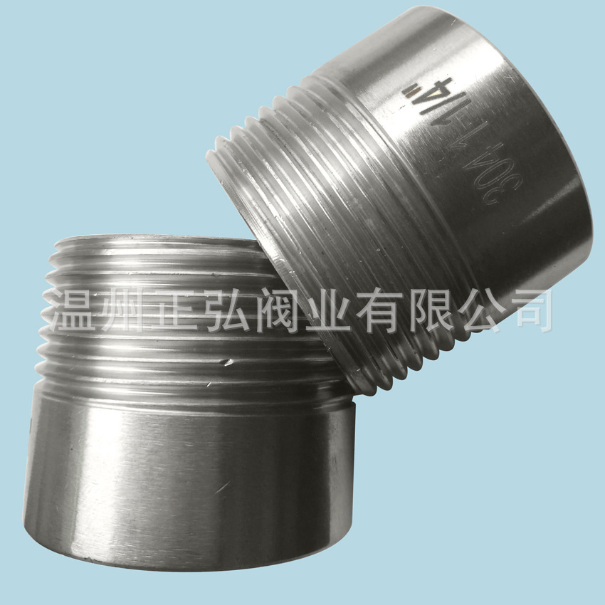 厂家现货 不锈钢单头丝1.2寸加厚焊接单头丝 304不锈钢单头丝DN32