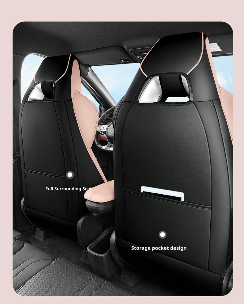 New Seagull Full Leather Car Seat Cushion for All Seasons, Left-Hand Drive Overseas Right-Hand Drive Seat Cover, Cross-Border Full-Cover Car Seat Cushion