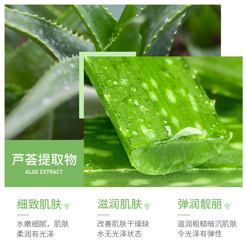 Fanzhen dividida levadura gel de aloe 300g refrescante hidratante cuidado de la piel de gran capacidad gel de aloe al por mayor image 5