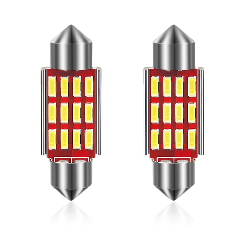 High Brightness LED 4014 12SMD Decoding Double Pointed Light License Plate