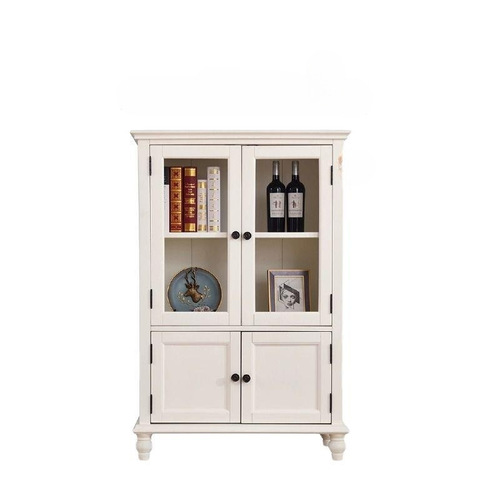 American solid wood TV cabinet and coffee table set home TV stand furniture set living room floor cabinet