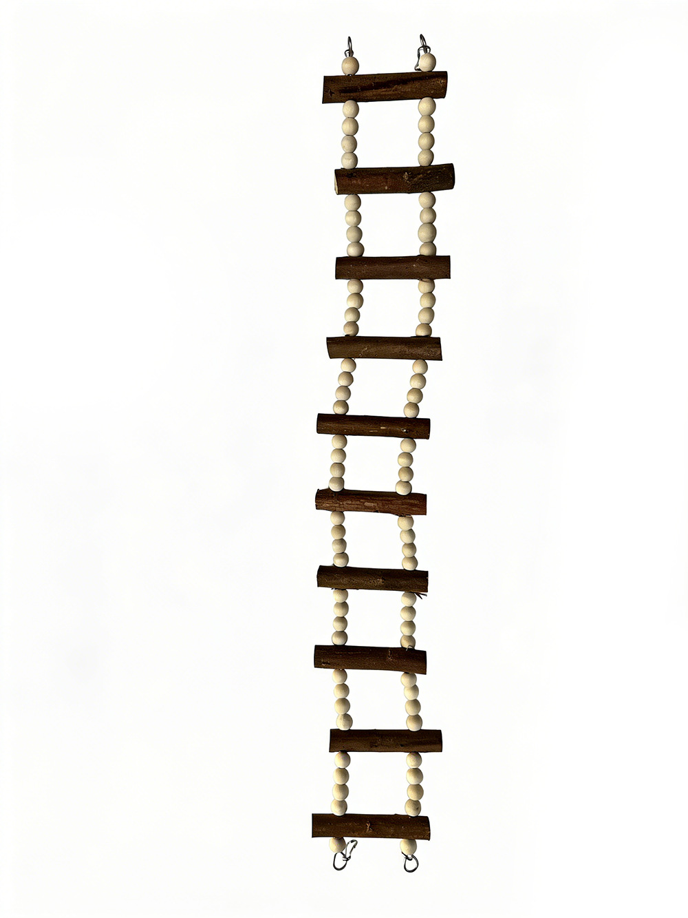 Escalera y Columpio para Loros de Madera Multicolor para Jaula de Pájaros image 45