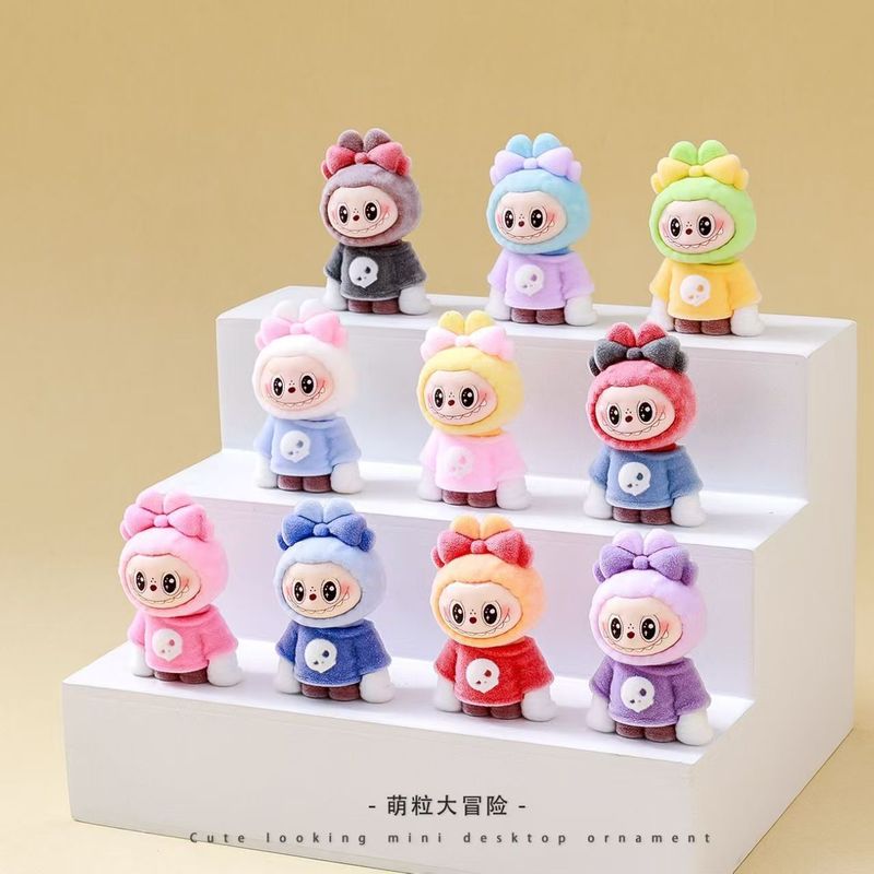 卡通可爱植绒魔法师labubu公仔钥匙扣配件diy饰品labubu公仔批发|undefined