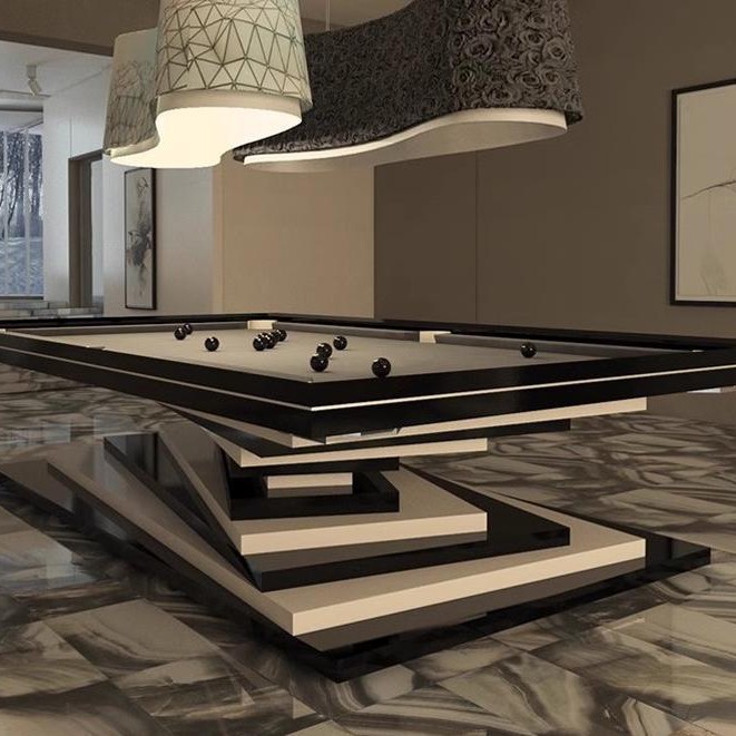 Mesa de billar mesa de billar para adultos estándar para el hogar americano nueve bolas negras ocho elegantes nueve bolas entretenimiento comercial villa de lujo